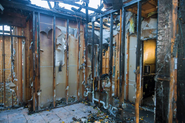 Professional Fire Damage Cleanup technician working in Newtown Square, PA